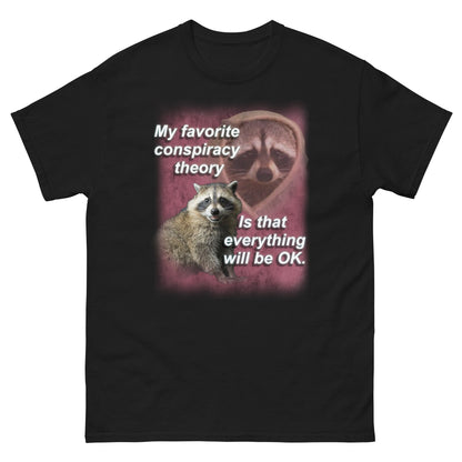 Conspiracy Theorist Raccoon Shirt