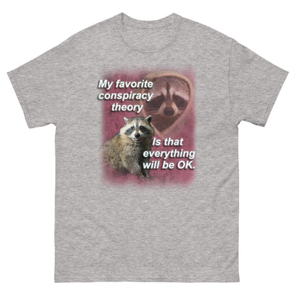 Conspiracy Theorist Raccoon Shirt